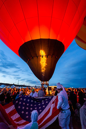 Canon balloon and old glory