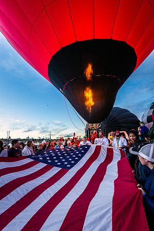 Old Glory at the Canon Balloon